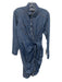 Veronica Beard Jeans Size 2 Medium Wash Cotton Button Front Collar Dress Medium Wash / 2