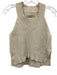 ALLSAINTS Size S Beige Cotton Sleeveless High Neck Knit Top Beige / S