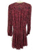 A.L.C. Size 2 Pink, Orange, Green Silk Long Sleeve Floral Print Mini Dress Pink, Orange, Green / 2