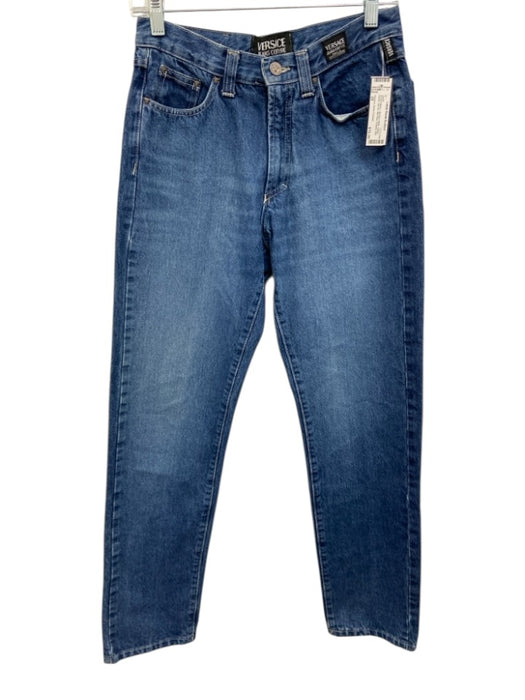 Versace Jeans Couture Size 29 Medium Wash Cotton Denim Zip Fly Mid Rise Jeans Medium Wash / 29
