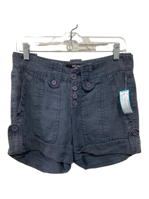 Billy Blues Size 0 Gray Cotton Mid Rise Cuff Button Fly Shorts Gray / 0