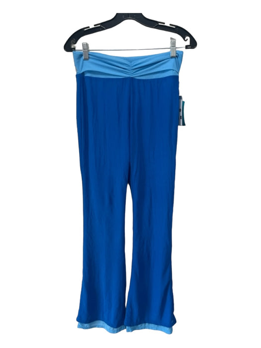 Simon Miller Size M Blue Polyester Short Sleeve Layered Elastic Waist Pant Set Blue / M