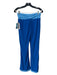 Simon Miller Size M Blue Polyester Short Sleeve Layered Elastic Waist Pant Set Blue / M