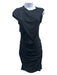 Alexander Wang Size 0 Black Viscose Blend High Round Neck Sleeveless Dress Black / 0