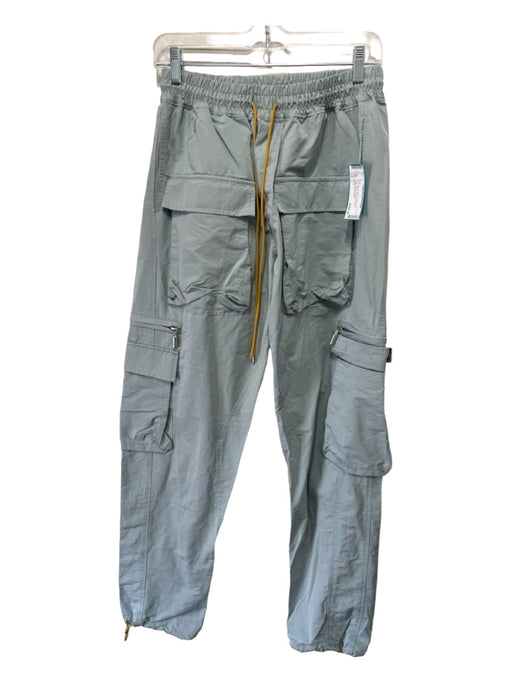 Rhude Size L Blue & Yellow Cotton Blend Cargo Elastic Drawstring Waist Pants Blue & Yellow / L