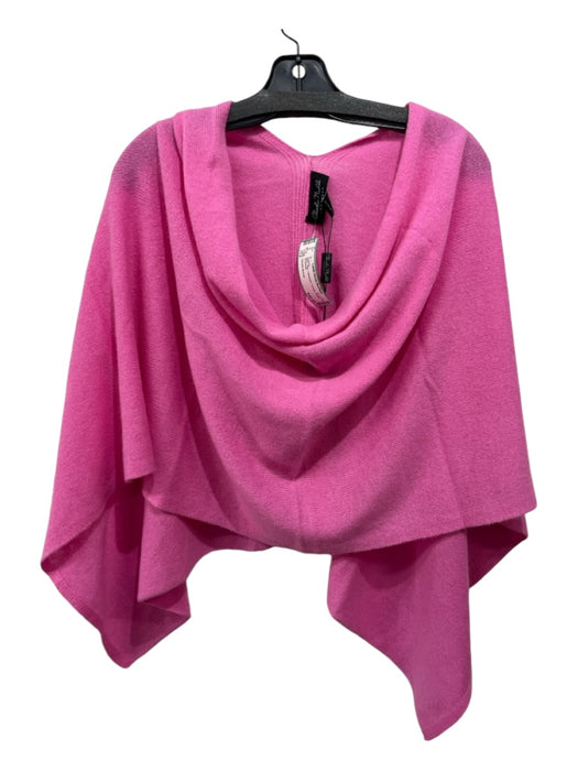 Claudia Nichole Pink Cahsmere Poncho Shawl Poncho