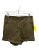 Veronica Beard Jeans Size 26/2 Olive Green Cotton Hook Closure High Rise Shorts Olive Green / 26/2