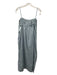 Bird & Knoll Size M Steel Blue No Fabric Tag Spaghetti Strap Ruffle Accent Dress Steel Blue / M