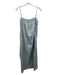 Bird & Knoll Size M Steel Blue No Fabric Tag Spaghetti Strap Ruffle Accent Dress Steel Blue / M