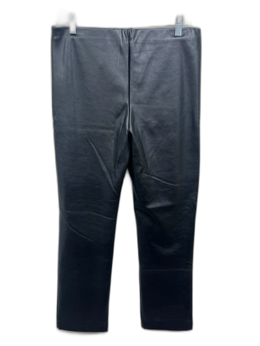 CK Bradley Size L Black Manmade Material Elastic Waist Side Zip High Rise Pants Black / L