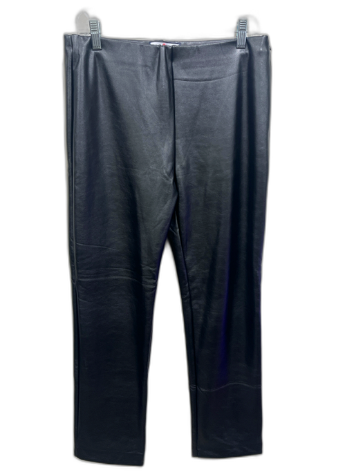 CK Bradley Size L Black Manmade Material Elastic Waist Side Zip High Rise Pants Black / L