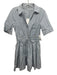 Veronica Beard Size 6 Blue & White Cotton Blend Striped Drawstring Waist Dress Blue & White / 6