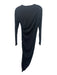 Veronica Beard Size S Black, Blue & Brown Tencel Ruched Geometric Print Dress Black, Blue & Brown / S