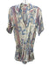 Poupette St. Barth Size S White, Blue & Red Viscose Short Sleeve Jumpsuit White, Blue & Red / S