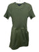 Veronica Beard Size S Green Cotton Zip Close Ribbed Wrap Skirt Dress Green / S