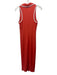 Veronica Beard Size S Orange Prima Cotton Blend Sleeveless Contrast Piping Dress Orange / S