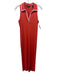 Veronica Beard Size S Orange Prima Cotton Blend Sleeveless Contrast Piping Dress Orange / S