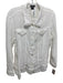 Pure Amici Size L White Cotton Gauze Button Up Collared Long Sleeve Top White / L