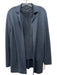 Akris Navy Blue Silk Cap Sleeve Pleated Front Open Front Knit Jacket Set Navy Blue / 12