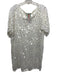 Johnny Was Size L White Cupra Rayon Short Sleeve Cut Out Embroidered Tunic Top White / L