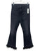 Veronica Beard Size 27 Black Wash Cotton Denim High Rise Faded Feather Hem Jeans Black Wash / 27
