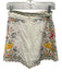 Zimmermann Size XS White, Yellow, Green Print Linen & Cotton Back Zip Shorts White, Yellow, Green Print / XS