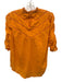 Veronica Beard Size 4 Orange Cotton Puff 1/2 Sleeve Ladder Lace Top Orange / 4
