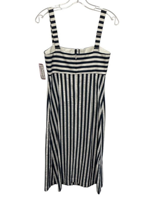 Veronica Beard Size 6 Blue, White, Gold Polyester & Cotton Sleeveless Midi Dress Blue, White, Gold / 6