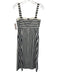 Veronica Beard Size 6 Blue, White, Gold Polyester & Cotton Sleeveless Midi Dress Blue, White, Gold / 6