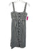 Veronica Beard Size 6 Blue, White, Gold Polyester & Cotton Sleeveless Midi Dress Blue, White, Gold / 6