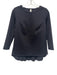 Lululemon Size 6 Black Spandex & Nylon Long Sleeve Pleated Back Round Neck Top Black / 6