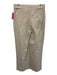 Veronica Beard Size 6 Brown & Cream Cotton Seersucker Stripe Straight Leg Pants Brown & Cream / 6