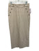 Veronica Beard Size 6 Brown & Cream Cotton Seersucker Stripe Straight Leg Pants Brown & Cream / 6