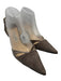 Jimmy Choo Shoe Size 39.5 Gray Suede Pointed Toe Slingback embossed detail Pumps Gray / 39.5