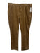 Peter Millar NWT Size 38 Brown Cotton Solid Corduroy Men's Pants Brown / 38