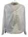 Veronica Beard Size 4 White Cotton Long Sleeve Button Up Collar Top White / 4