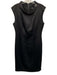 Badgley Mischka Size M / 10 Black Polyester Blend Sleeveless Mock Neck Dress Black / M / 10