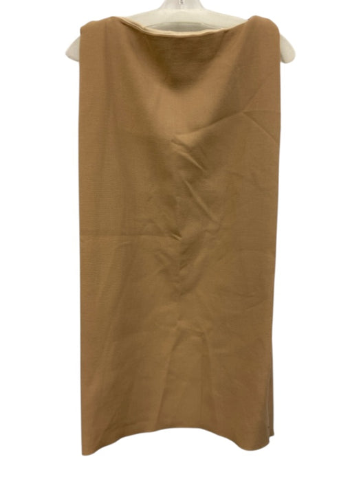Tish Cox Size XS Tan Beige Sleeveless Boat Neck Shift Knee length Dress Tan Beige / XS