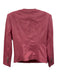 Veronica Beard Size 4 Bubblegum PU Leather silver tone hardware Pockets Jacket Bubblegum / 4
