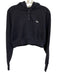 Kith Size S Navy Blue Cotton Cropped Snap Buttons Hoodie Sweater Navy Blue / S