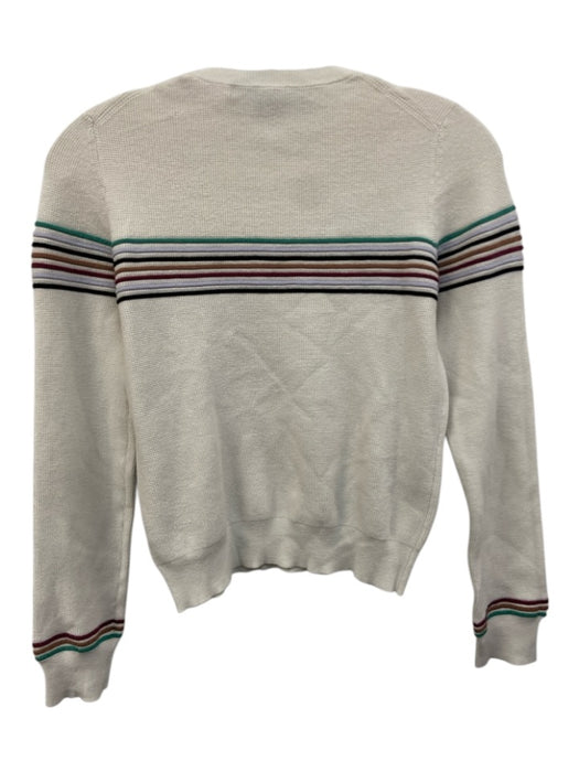 Veronica Beard Jeans Size S Cream, Blue, & Multi Viscose Blend Sweater Cream, Blue, & Multi / S