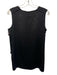 Vince Size S Black Silk Sleeveless Tank Round Neck Raw Edge Top Black / S