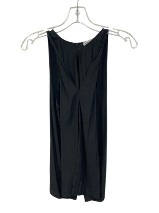 Ramy Brook Size S Black Polyester Sleeveless V Neck Cut Out Top Black / S