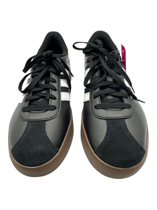Adidas Shoe Size 10 Black, White, Brown Leather Low Top Lace Up Men's Shoes Black, White, Brown / 10