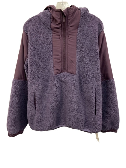 FP Movement Size Medium Purple Polyester Faux Shearling Mixed Fabric Sweater Purple / Medium