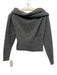 ASTR The Label Size Est Small Gray Long Sleeve Silver Hardware Ribbed Sweater Gray / Est Small