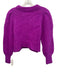 Eleven Six Size Small Purple Alpaca Blend Long Bishop Sleeve Knit Sweater Purple / Small