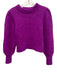 Eleven Six Size Small Purple Alpaca Blend Long Bishop Sleeve Knit Sweater Purple / Small