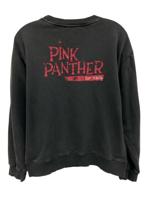 Desigual Size Large Pink, Yellow, Gray Cotton Long Sleeve Graphic Sweater Pink, Yellow, Gray / Large