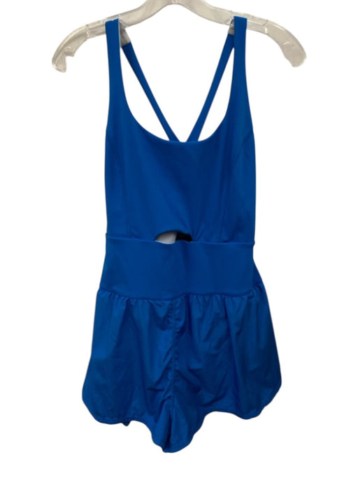 FP Movement Size Medium Blue Sleeveless Cut Out Romper Blue / Medium